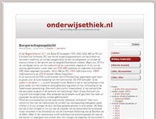 Tablet Screenshot of onderwijsethiek.nl